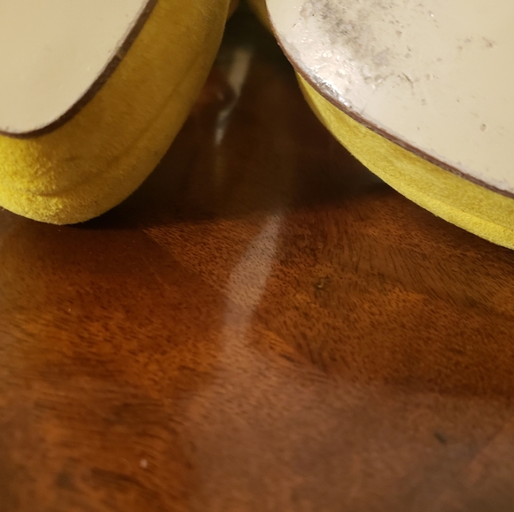 MUST HAVE Suede MUSTARD HEELS!!! - Picture 7 of 7